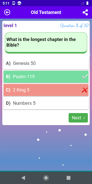 Bible quiz and memorization Screenshot 2