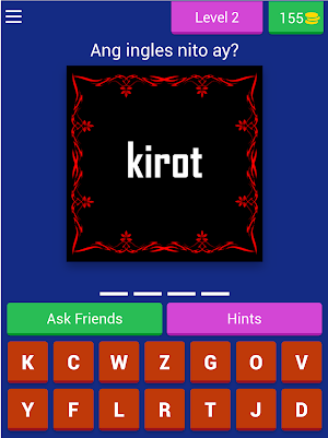 Tagalog to English Quiz Game Screenshot 3