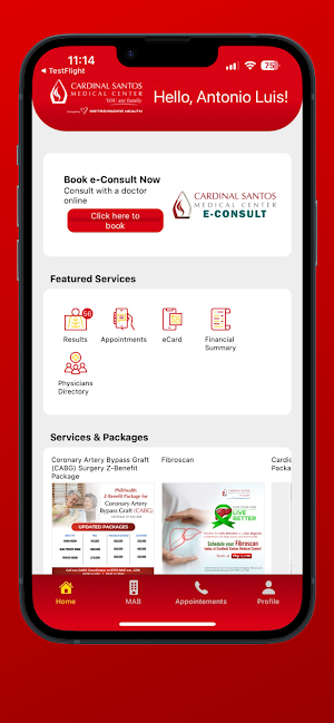 CSMC Care Connect Screenshot 1