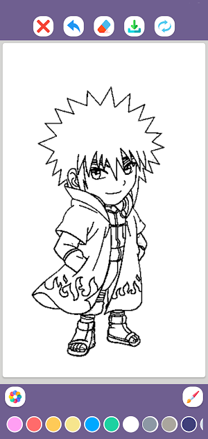 Anime Coloring Pages Screenshot 3