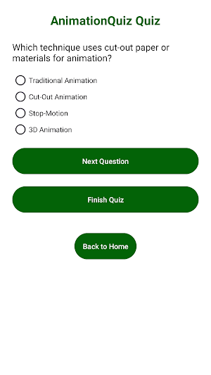 AnimationQuiz Screenshot 1