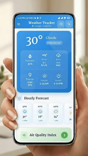 Daily Weather Tracker Screenshot 1