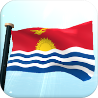 Kiribati Flag 3D Wallpaper
