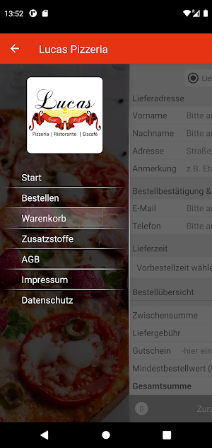 Lucas Pizzeria Screenshot 0