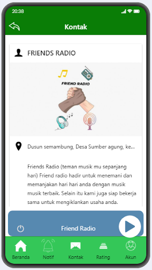 FRIENDS RADIO Screenshot 2