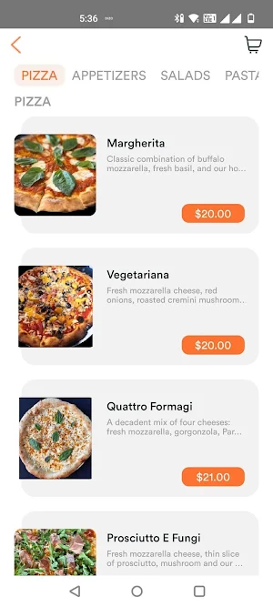 Bocconcini Restaurant Screenshot 2