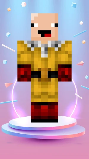 One Punch Man Skin Minecraft Screenshot 3