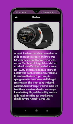 Amazfit Verge Lite guide Screenshot 2