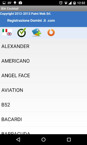 IBA Cocktail Screenshot 1