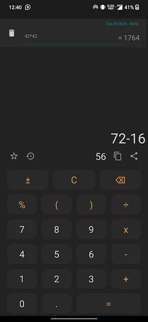 HandyCalc calculator Screenshot 2