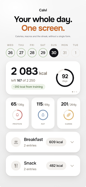 Calvi: AI Calorie Tracker Screenshot 2
