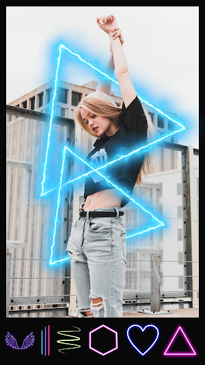 3D Neon Effect - Neon Photo Editor Screenshot 1