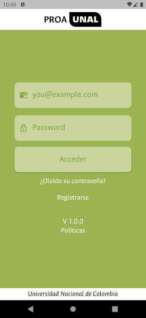 PROA UNAL Screenshot 1