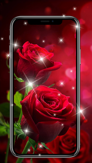Red Rose Live Wallpapers HD Screenshot 2
