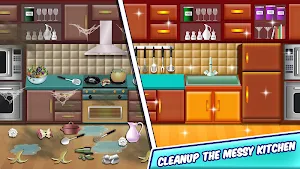 Girl Family House Cleaning: Room Cleanup Games Screenshot 1
