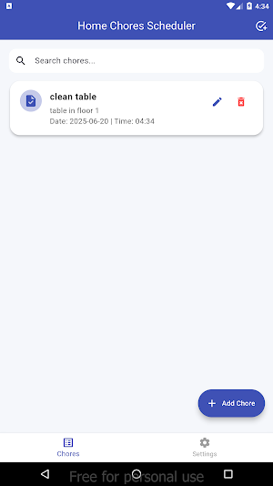 Home Chores Scheduler screenshot 6