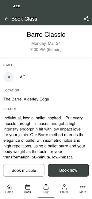 The Barre Studios Screenshot 2