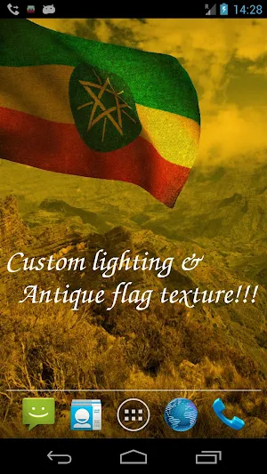 Ethiopia Flag Live Wallpaper Screenshot 3