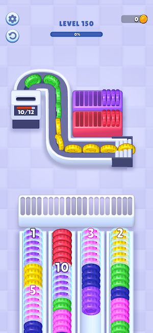 Coin Roll : Sort Puzzle Screenshot 1