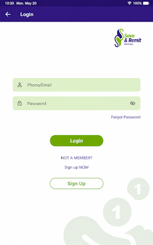 Save and Remit Screenshot 1
