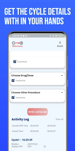 TACT CPR Timer Screenshot 2