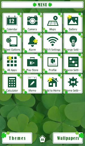 Shamrock Clovers Theme +HOME Screenshot 1
