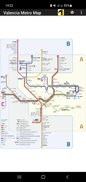 Valencia Metro Map Screenshot 0
