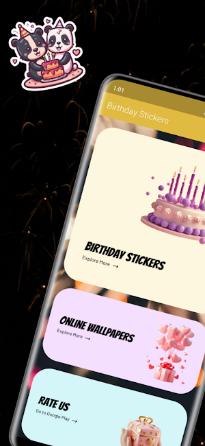 Birthday Stickers : WAStickers Screenshot 0
