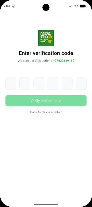 MDZ Go Vendor Screenshot 1