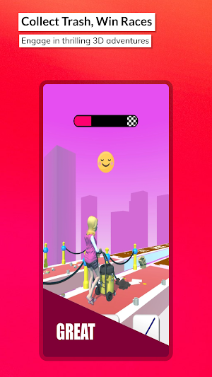 Clean Walk Race 3D Screenshot 2