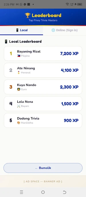Alam Mo Ba?! Pinoy Quiz Screenshot 0