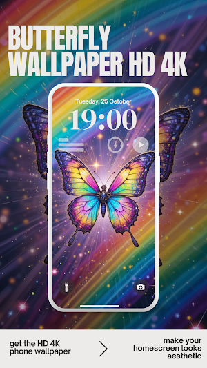 Butterfly Aesthetic Wallpaper Screenshot 0
