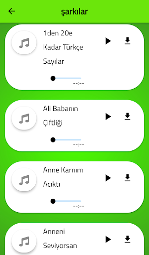 küçükler için türkçe şarkıları 2022 Screenshot 1