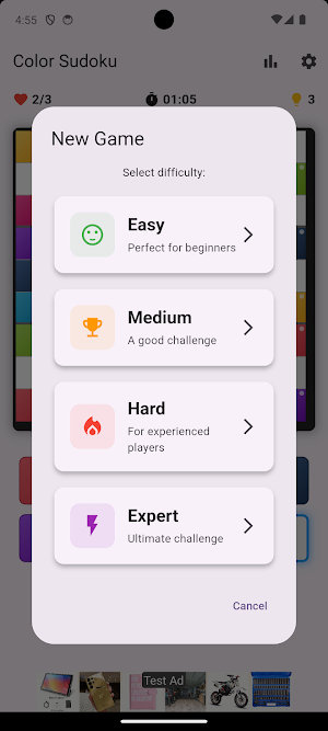 PG Color Sudoku Screenshot 2
