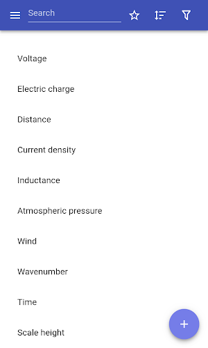 Physical quantities Screenshot 0