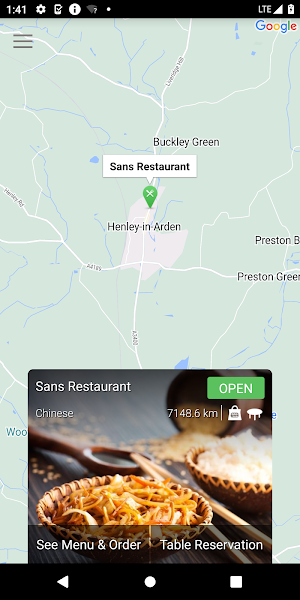 Sans Restaurant Screenshot 1