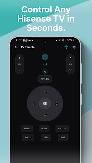 Hisense TV remote Screenshot 1