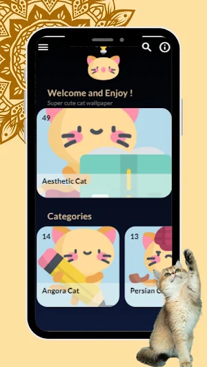 Cute Cat Wallpaper HD Kittens Screenshot 1