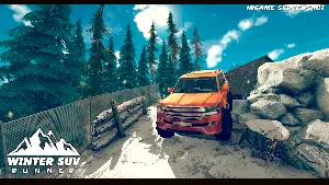 Winter SUV Mountains Runner Screenshot 1
