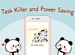 Battery Saver Mochimochi Panda Battery Widget Screenshot 0