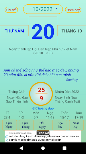 Lich van nien - Lich Viet Screenshot 0