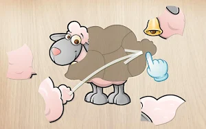 Animals Puzzle for Kids 🦁🐰🐬🐮🐶🐵 Screenshot 0