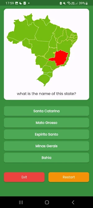 Quiz States of Brazil Screenshot 0
