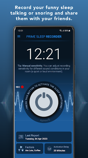 Prime Sleep Recorder Screenshot 0