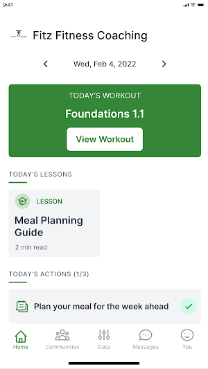 Fitz Fitness Coach Screenshot 0