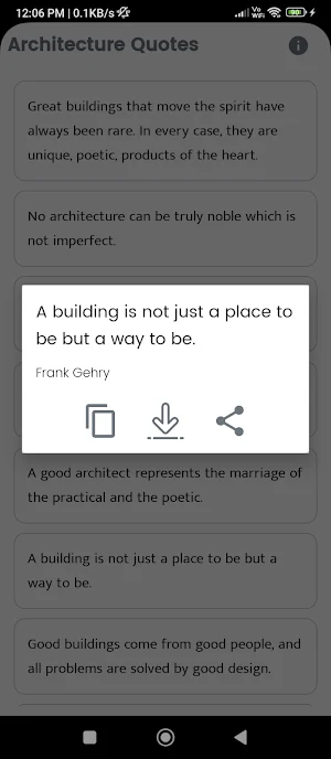 Architecture Quotes Screenshot 3