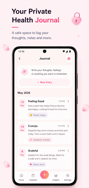 Blush: Period & Cycle Tracker Screenshot 3