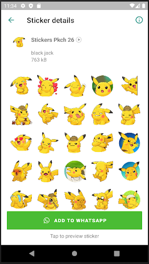 Stickers de Pika Pika Screenshot 3