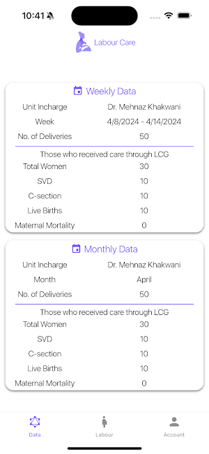 Labour Care Screenshot 1