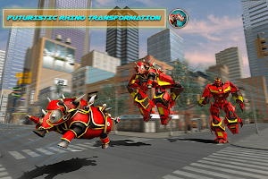 Rhino Robot Car Futuristic Robot Transformation Screenshot 2